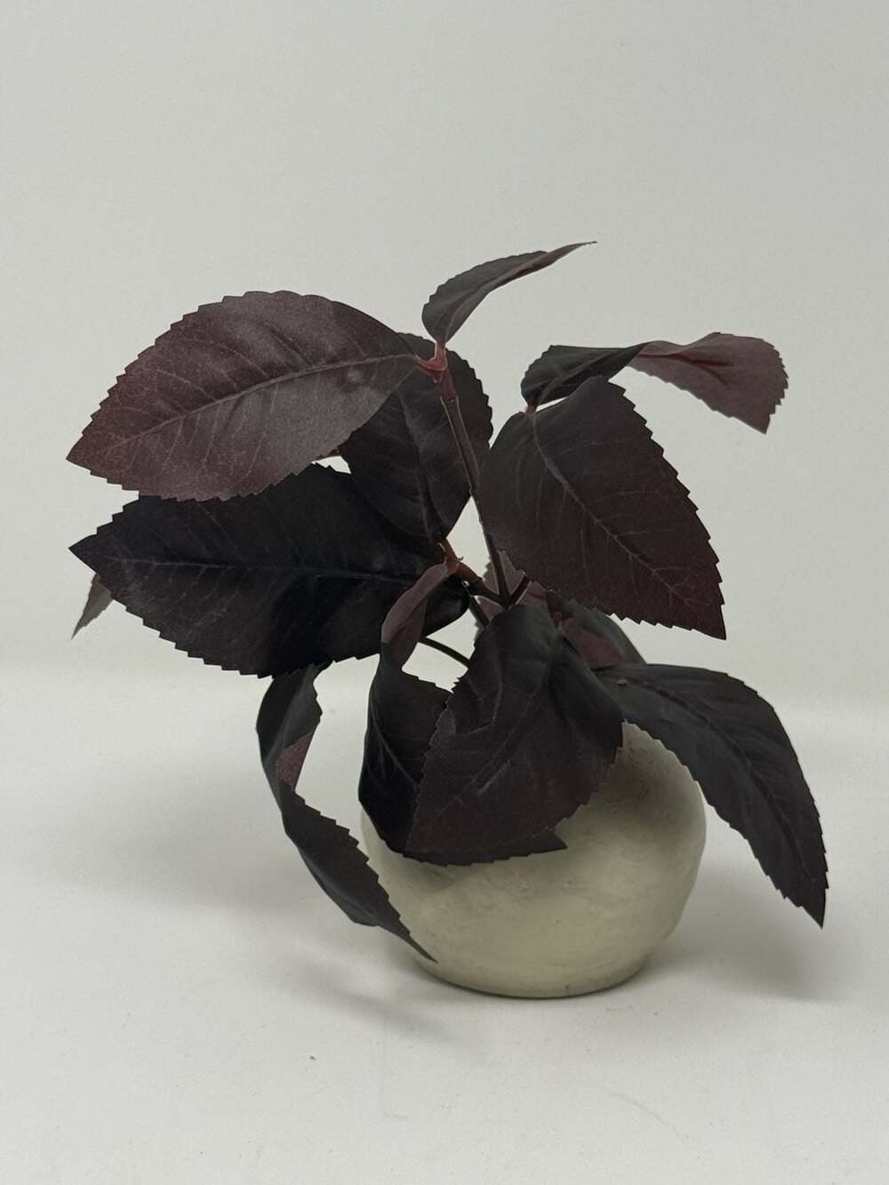 Hearth & Hand with Magnolia 7" Black Plum Leaf Artificial Fall Arrangement